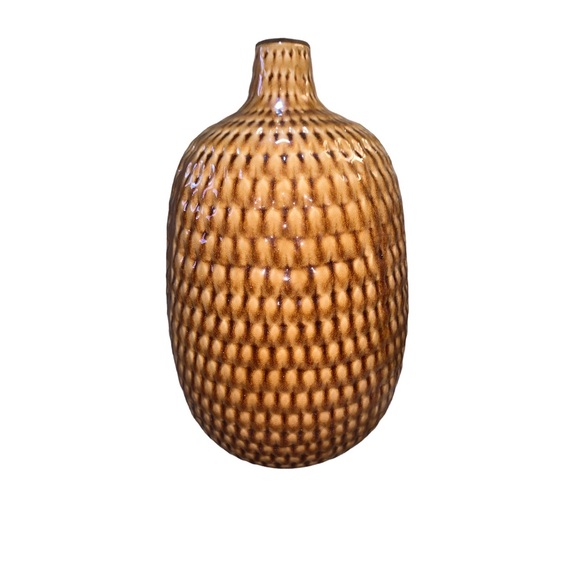 Ceramic Tan/Brown Vase - Picture 4 of 4